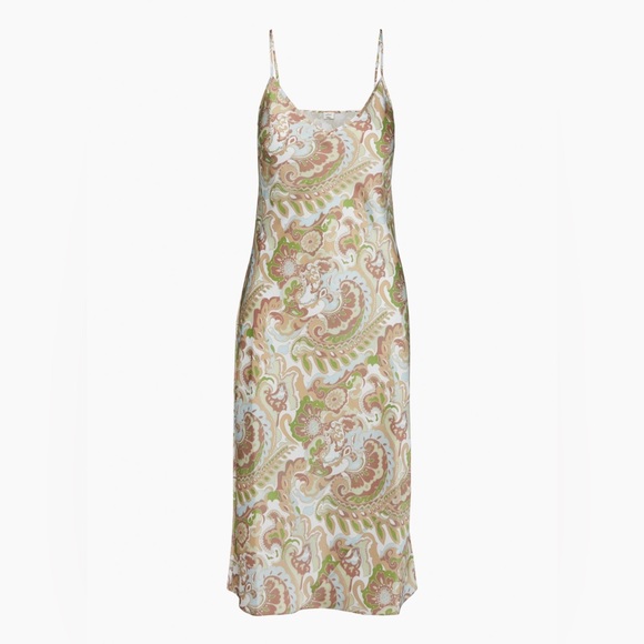 Wilfred Only Slip Midi Dress Succulent/ Heatwave Bl - Size M - Picture 1 of 7